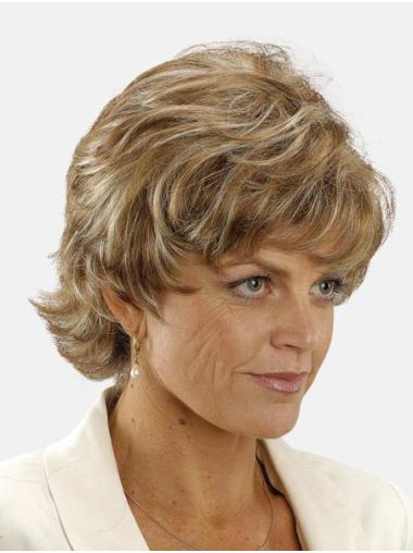 8" Boycuts Short Straight Monofilament Blonde Synthetic Wigs Online