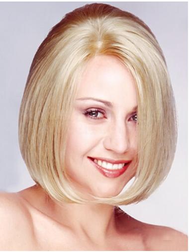 Bobs Blonde Straight Gorgeous Monofilament Wigs