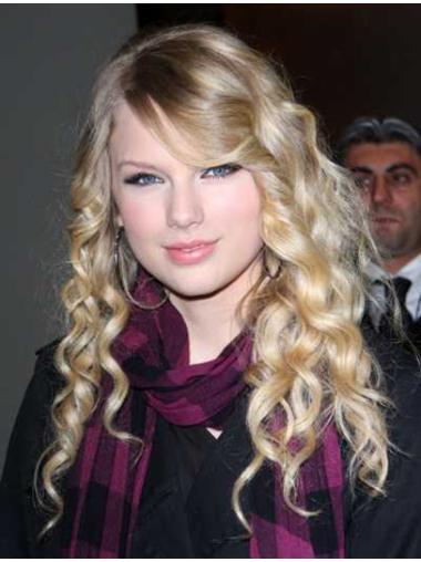 Blonde With Bangs Wavy Hairstyles Taylor Swift wigs