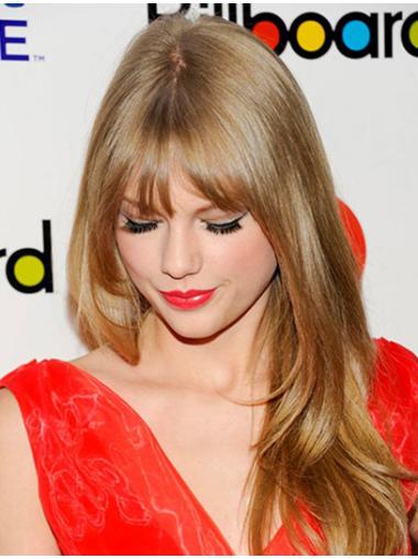 Straight Blonde 100% Hand-tied Good Taylor Swift wigs