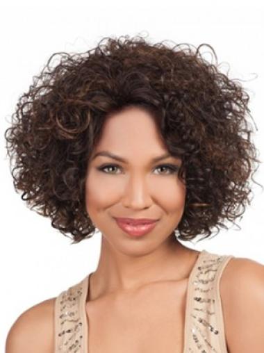 Curly Brown Suitable Classic Wigs