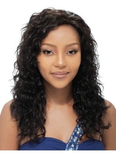 Layered Black Curly Convenient African American Wigs