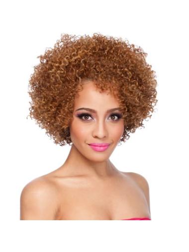 Blonde Afro Curly Good Medium Wigs