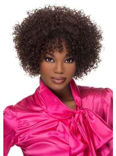 Brown Afro Curly Online Short Wigs