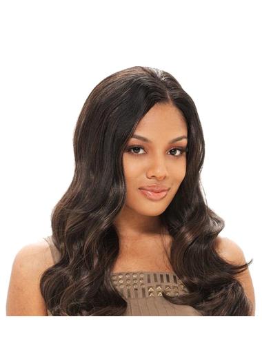 Brown Without Bangs Wavy Gorgeous Glueless Full Lace Wigs