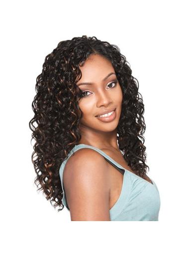 Brown Curly Flexibility African American Wigs