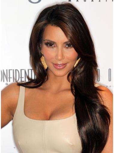 Brown Layered Wavy Modern Kim Kardashian wigs