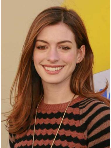 Straight Auburn Lace Front Beautiful Anne Hathaway wigs