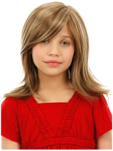 With Bangs Blonde Straight Cheapest Kids Wigs