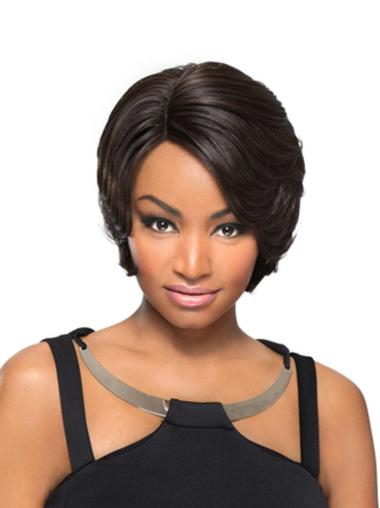 Straight Black With Bangs Gorgeous African American Wigs