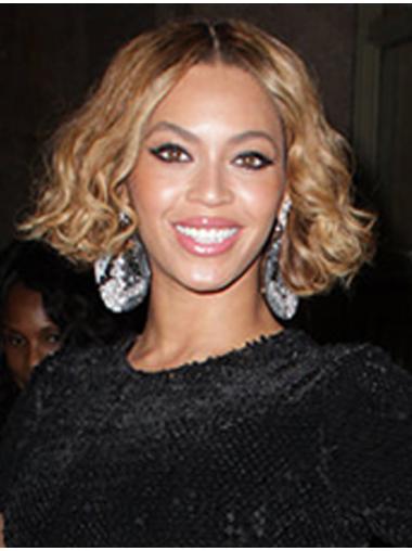 Blonde Without Bangs Curly Fashion Beyonce Wigs Celeb Style