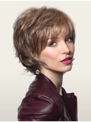 Synthetic Layered Wavy High Quality Short Wigs