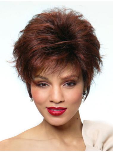 Red Boycuts Straight Great Short Wigs