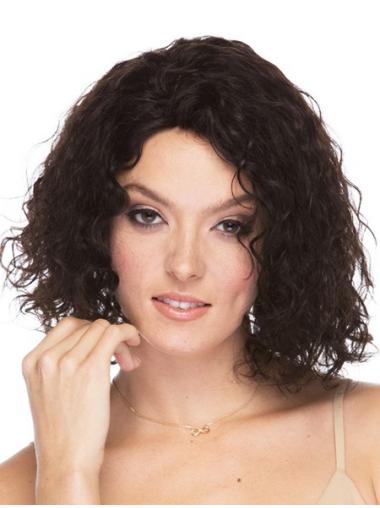 Brown Curly Perfect Human Hair Wigs