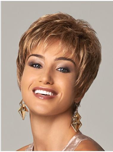 Curly Blonde Layered Discount Synthetic Wigs