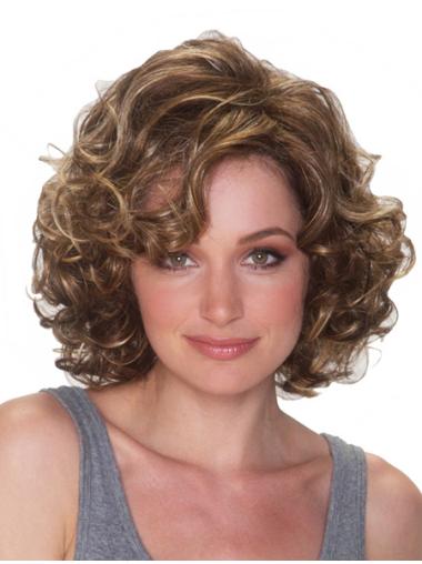 Blonde Layered Curly Top Synthetic Wigs