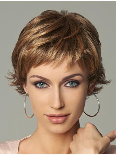 Blonde Synthetic Wavy New Short Wigs