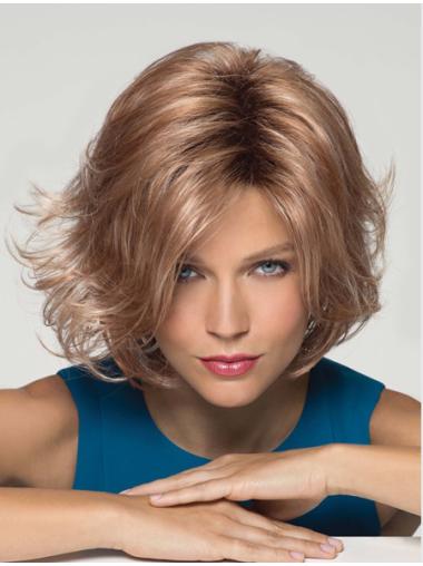 Synthetic Blonde Fashionable Medium Wigs