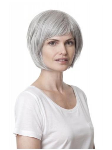 100% Hand-tied Straight Great Grey Wigs