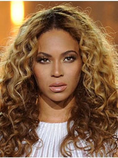 Blonde 100% Hand-tied Curly Durable Beyonce wigs
