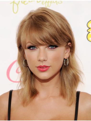 Wavy Blonde With Bangs Beautiful Taylor Swift wigs