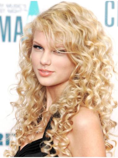Curly Blonde 100% Hand-tied Good Taylor Swift wigs