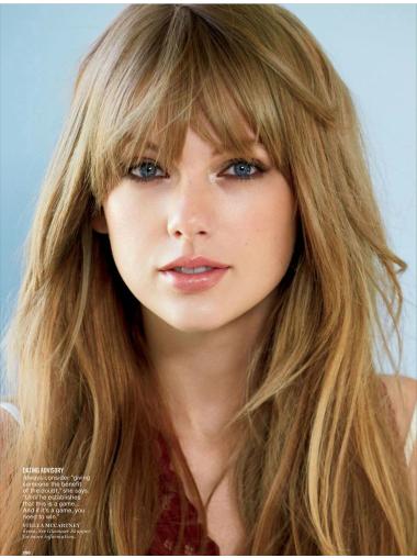 Straight Blonde With Bangs New Taylor Swift wigs