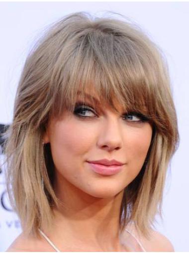 Straight Blonde With Bangs Fabulous Taylor Swift wigs