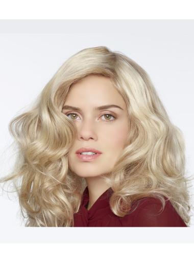 Blonde 100% Hand-tied Curly Popular Long Wigs