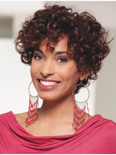 With Bangs Auburn Curly Cheapest African American Wigs
