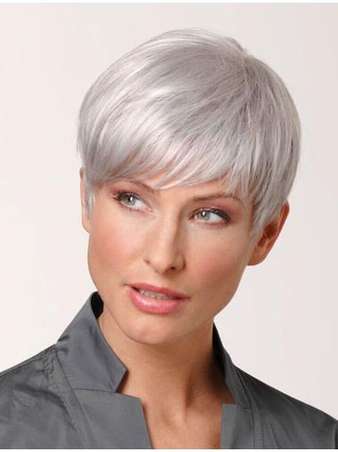 Straight Affordable Grey Wigs