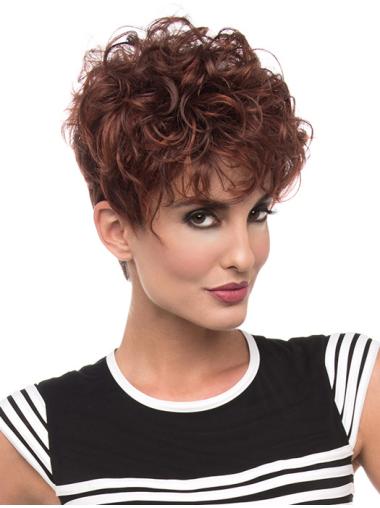 Red Classic Curly Suitable Classic Wigs
