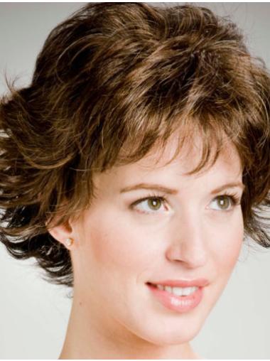 Brown Synthetic Wavy Incredible Short Wigs