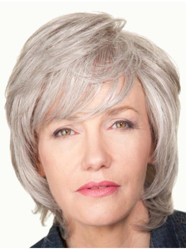 Affordable Wavy Lace Front Grey Wigs