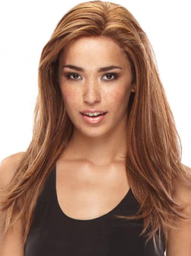 Without Bangs Auburn Straight Popular Full Lace Wigs