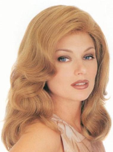 Blonde Layered Wavy Top Classic Wigs