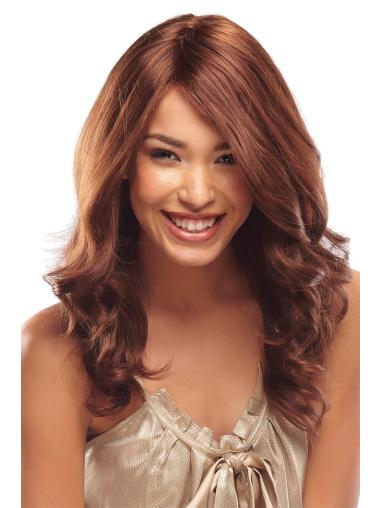 Auburn Without Bangs Wavy Ideal African American Wigs
