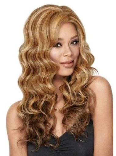 Brown Without Bangs Wavy High Quality Glueless Lace Front Wigs