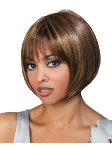 Synthetic Bobs Straight Popular African American Wigs
