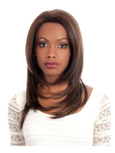 Auburn Without Bangs Straight High Quality Glueless Lace Front Wigs