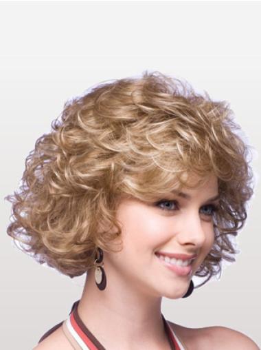 Curly Blonde Layered Great Classic Wigs