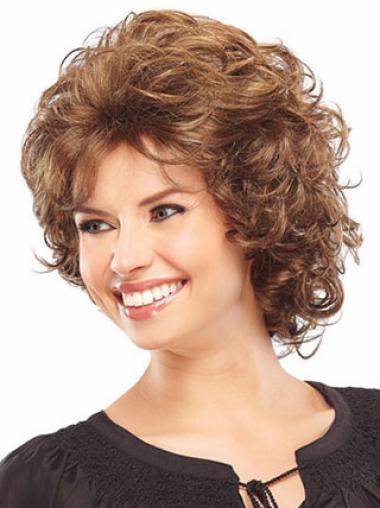 Curly Auburn Layered Ideal Classic Wigs