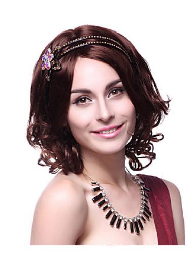 Wavy Auburn Layered Cheapest Synthetic Wigs