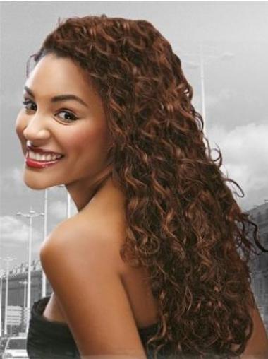 Auburn Indian Remy Hair Curly Perfect Human Hair Full Lace Wigs