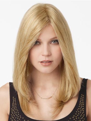 Straight Blonde Cheapest Human Hair Lace Front Wigs