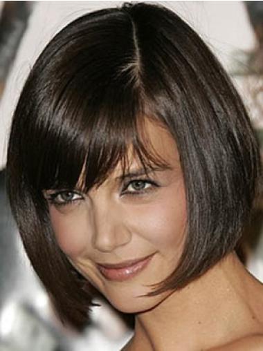 Brown Bobs Straight Trendy Lace Front Wigs