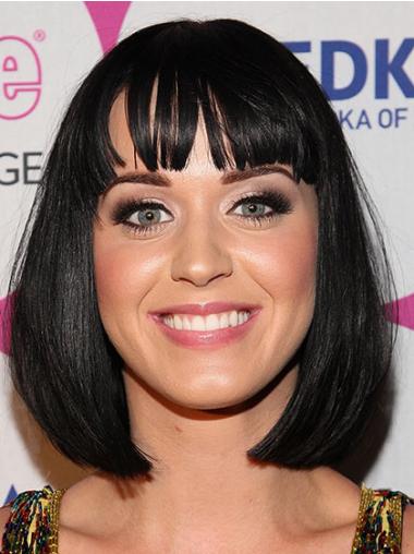 Bobs Black Straight Convenient Katy Perry wigs