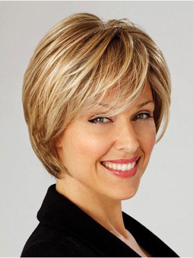 Bobs Blonde Straight High Quality Short Wigs