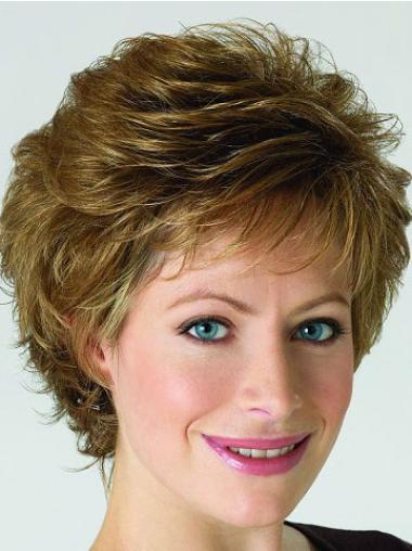 Curly Blonde Layered Designed Classic Wigs