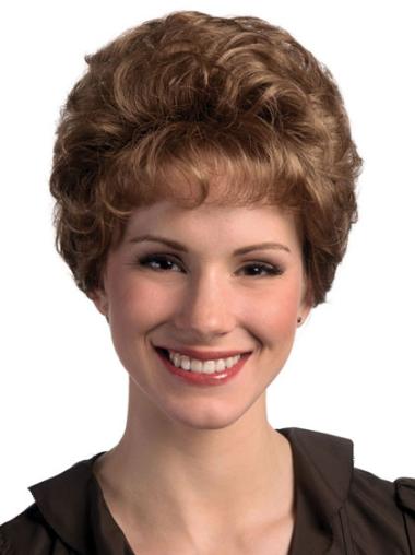 Brown Classic Curly Style Classic Wigs